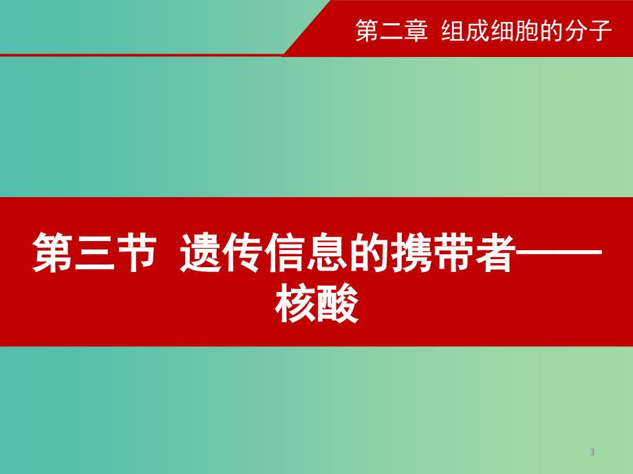 高一生物 2.3遗传信息的携带者-核酸课件.ppt_第3页