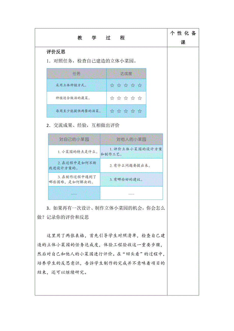 南京新苏教版五年级下册科学STEM学习《立体小菜园》第5课时教案_第2页