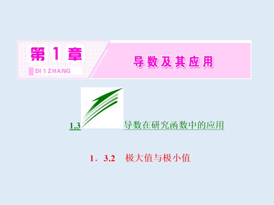 高二数学苏教版选修22课件：第1章 1.3 1.3.2 极大值与极小值_第2页