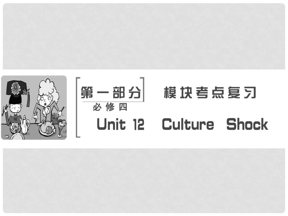 高考英语大一轮复习 第1部分 模块考点复习 Unit 12 Culture Shock课件 北师大版必修4_第2页