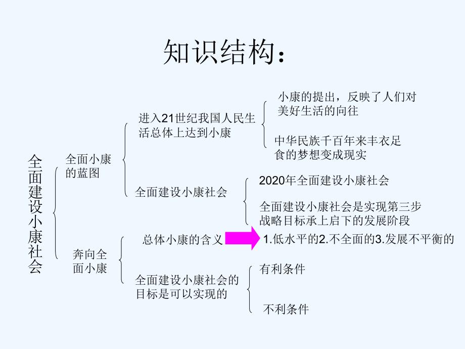 九年级思想品德第十课全面建设小康社会复习课件陕教版_第3页