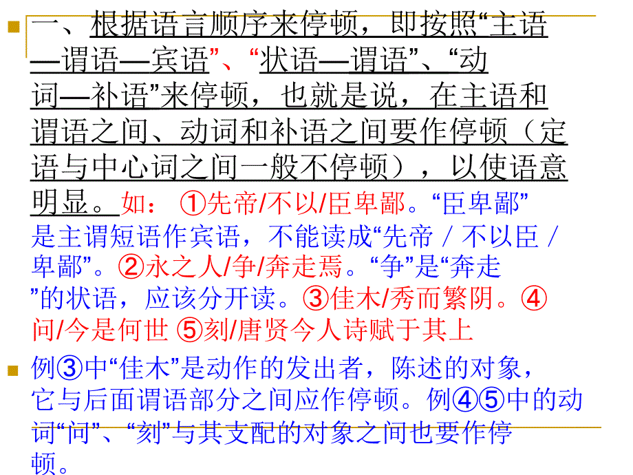 人教版九年级语文++中考文言语句的节奏划分++复习课件_第3页