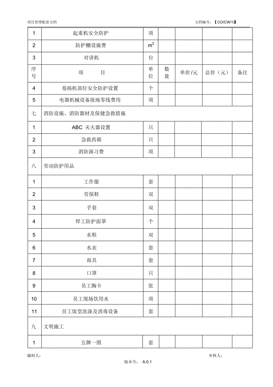 安全文明施工措施费台帐范_第2页