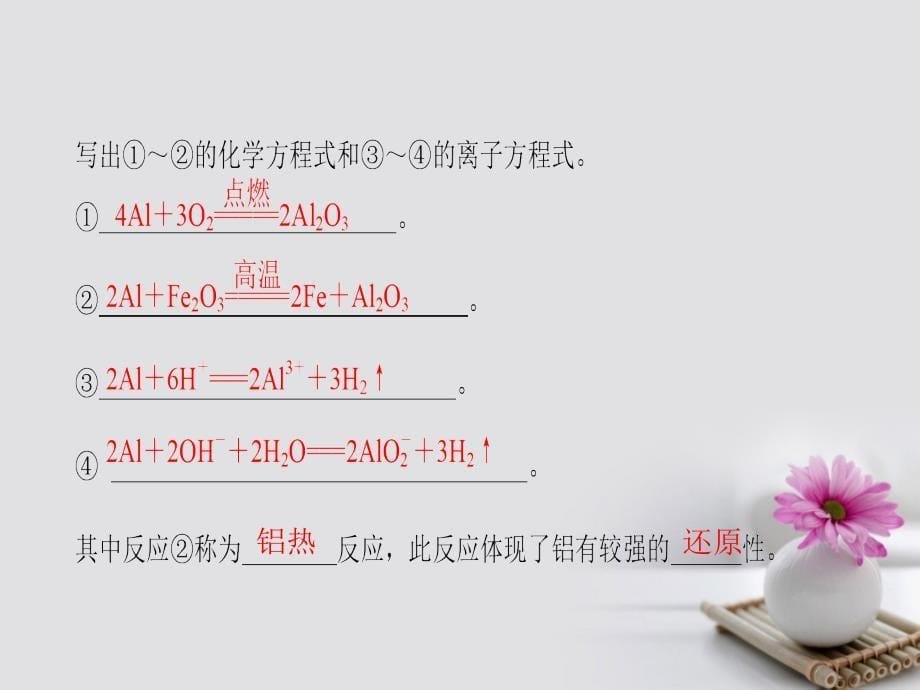 化学3 从矿物到基础材料 第1单元 从铝土矿到铝合金（加试要求）_第5页