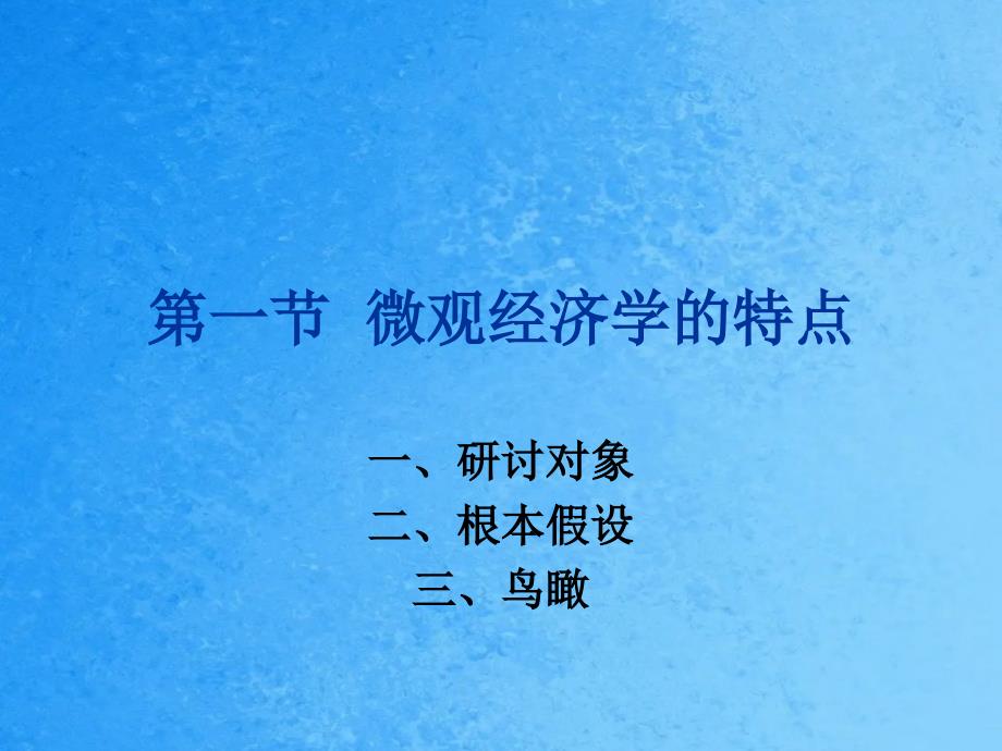 微观经济学的特点2ppt课件_第1页