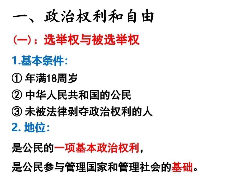 人教版道德与法治八年级下册第二单元第三课公民权利复习课件共30张PPT_第5页