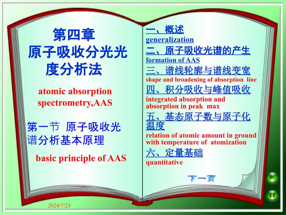 第十四章原子吸收分光光度分析法_第1页