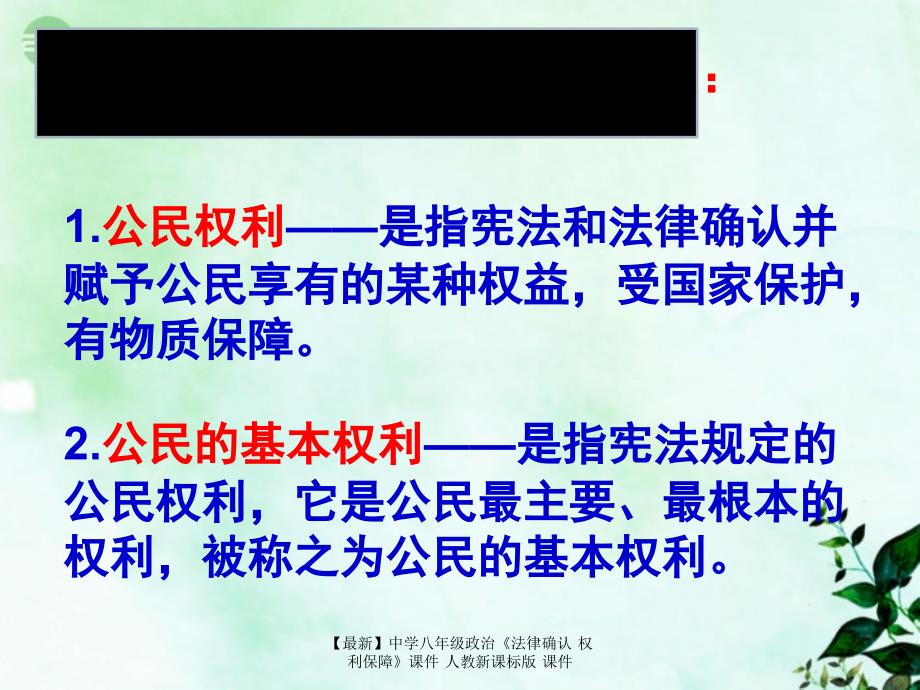 最新八年级政治法律确认权利保障课件人教新课标版课件_第3页