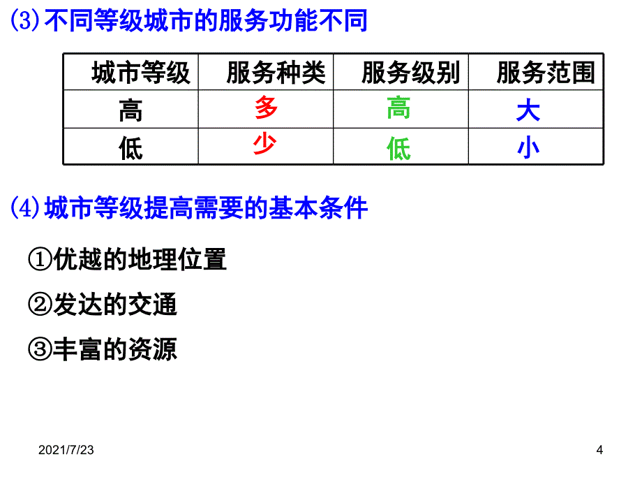 1.第二节不同等级城市的服务功能PPT课件_第4页