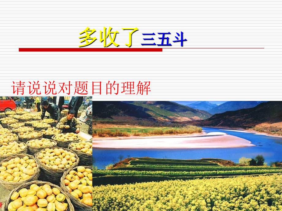 多收了三五斗优质教学课件_第1页