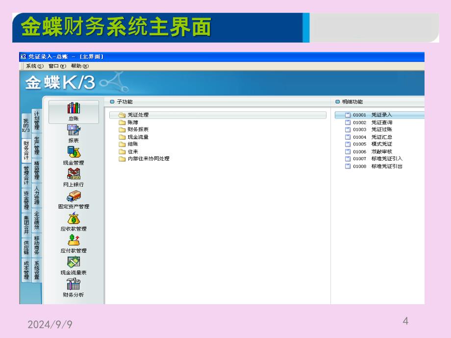 金蝶K3财务1凭证录入ppt课件_第4页