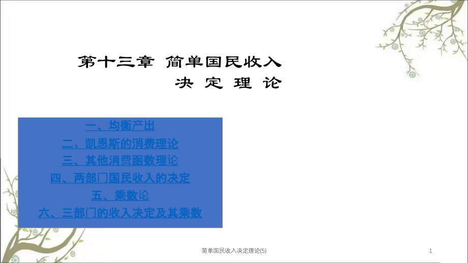 简单国民收入决定理论5课件_第1页