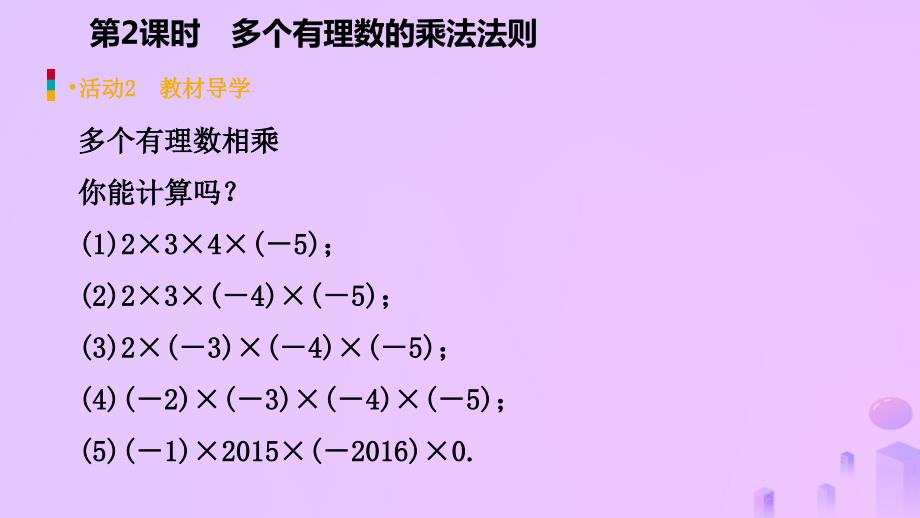 2022年秋七年级数学上册 第1章 有理数 1.4 有理数的乘除法 1.4.1 有理数的乘法 第2课时 多个有理数的乘法法则（预习）优质课件 （新版）新人教版_第4页