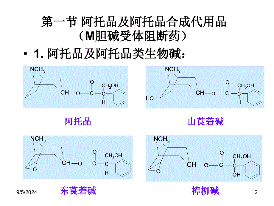 胆碱受体阻断药I—M1_第2页