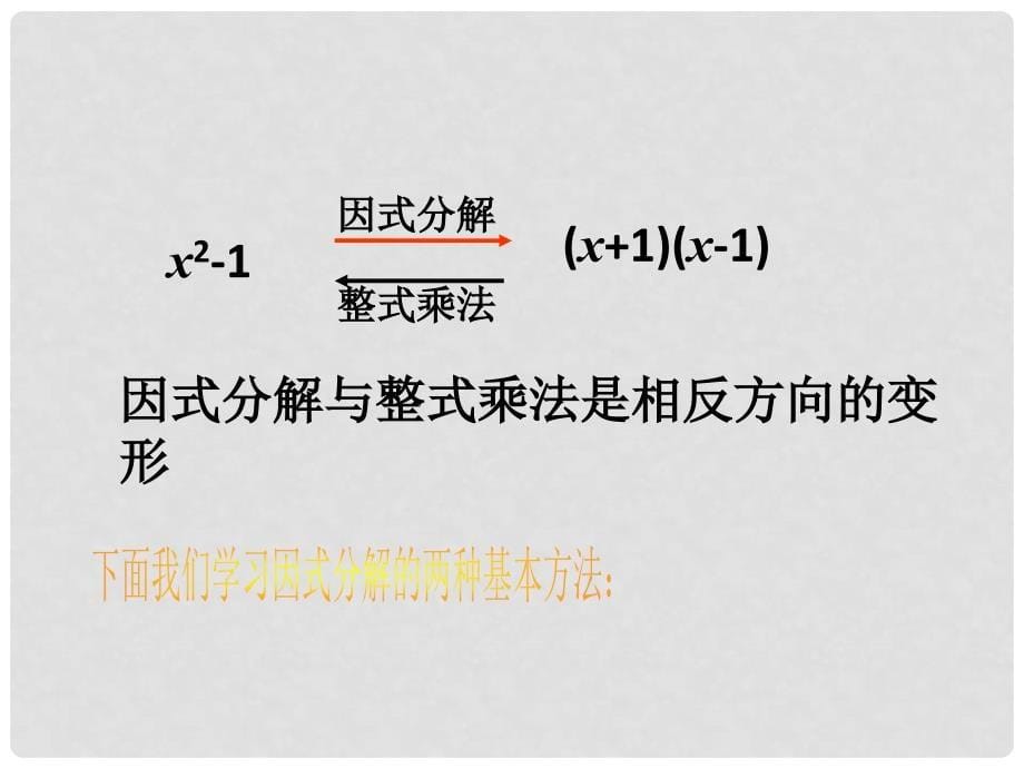 云南省剑川县马登中学八年级数学上册 14.3 因式分解（提公因式法）课件 （新版）新人教版_第5页