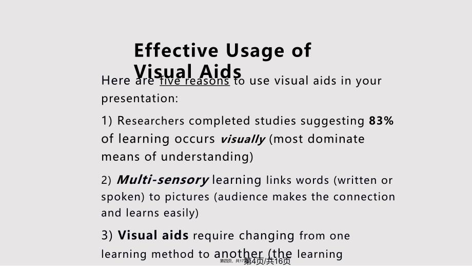 EffectiveUsageofVisualAids实用教案_第4页