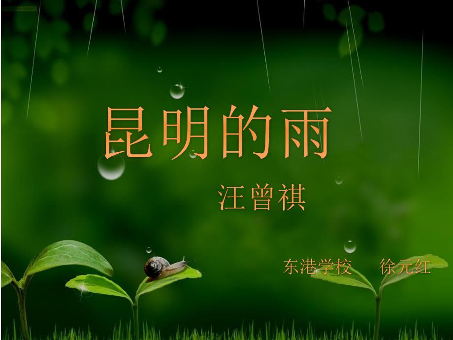 昆明的雨（上课）_第2页