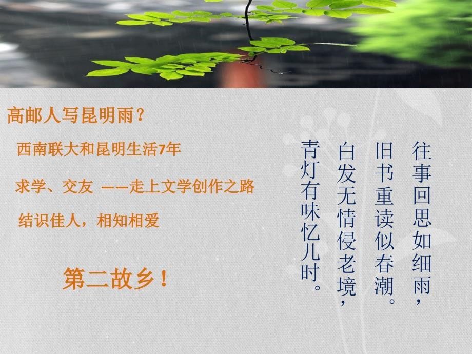 昆明的雨（上课）_第5页