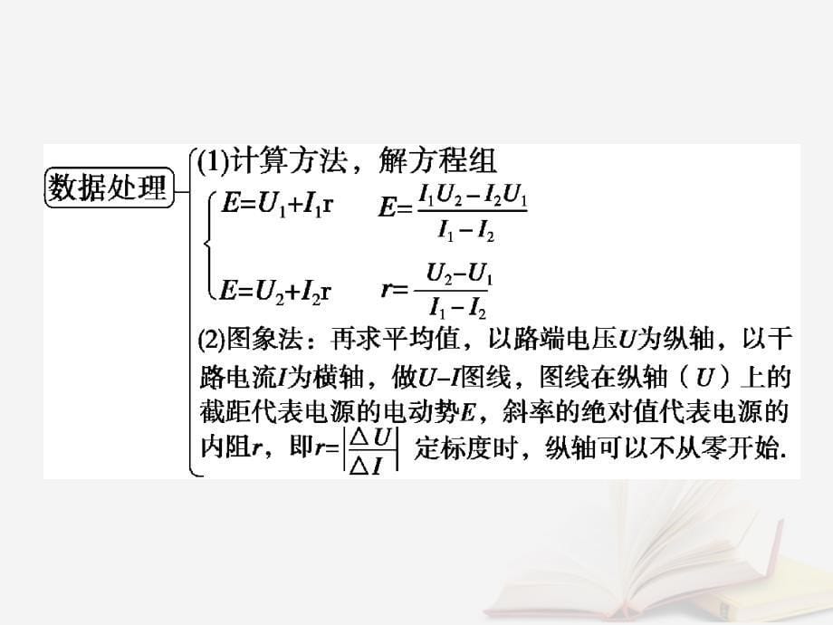 2022年高考物理一轮总复习 第七章 恒定电流 第5节（课时2）破解高考实验题的方法技巧：测定电池的电动势和内阻优质课件 鲁科版_第5页