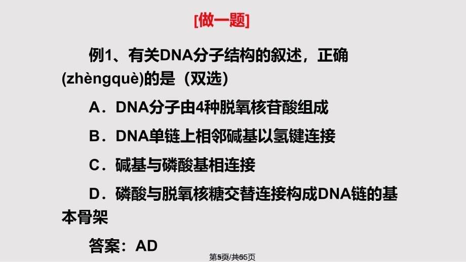 DNA分子结构与复制实用教案_第5页