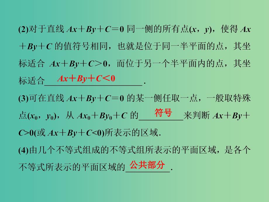 江苏专版2019届高考数学一轮复习第六章不等式推理与证明第2讲二元一次不等式(组)与简单的线性规划问题课件文.ppt_第3页