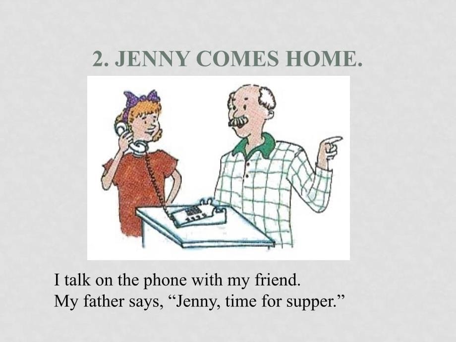 七年级英语上：Unit 5 Family and Home Lesson 38 TV,Telephone and Computer课件冀教版_第5页