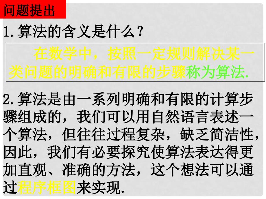 高一数学（1.1.21程序框图与顺序结构）课件新人教版必修3_第2页