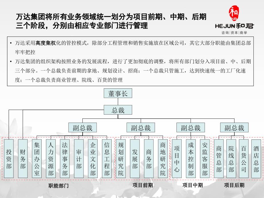 万达集团组织结构图_第1页