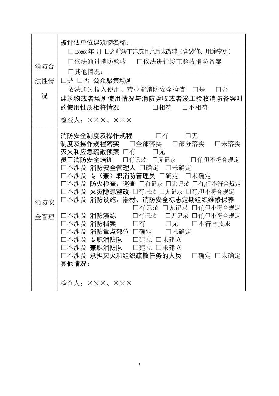 单位消防安全评估报告模板_第5页