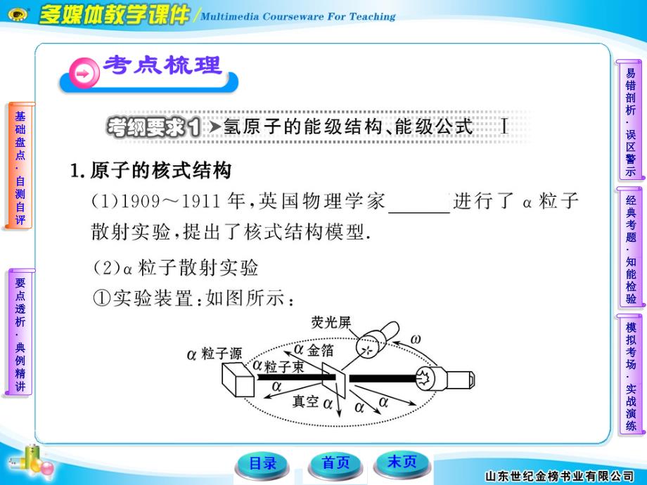 2012版高中物理全程复习方略配套课件12.2原子结构之谜（粤教版）_第3页