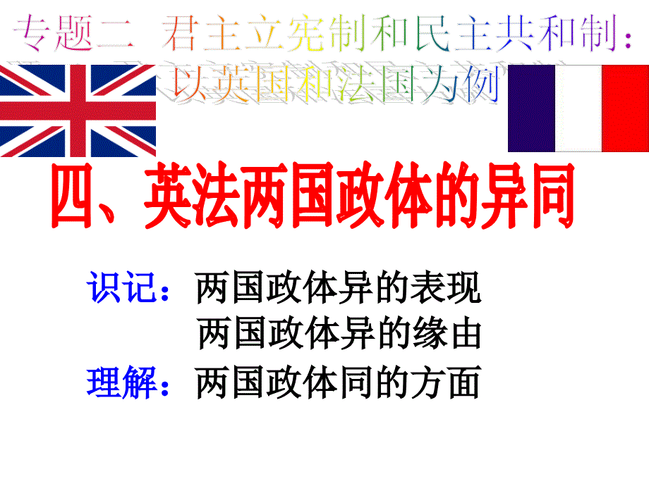 1英法两国政体的异同课件_第1页