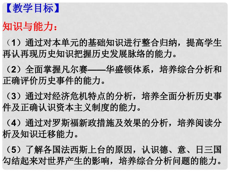 中考历史一轮复习 世现史 第二单元 凡尔赛—华盛顿体系下的世界课件_第3页