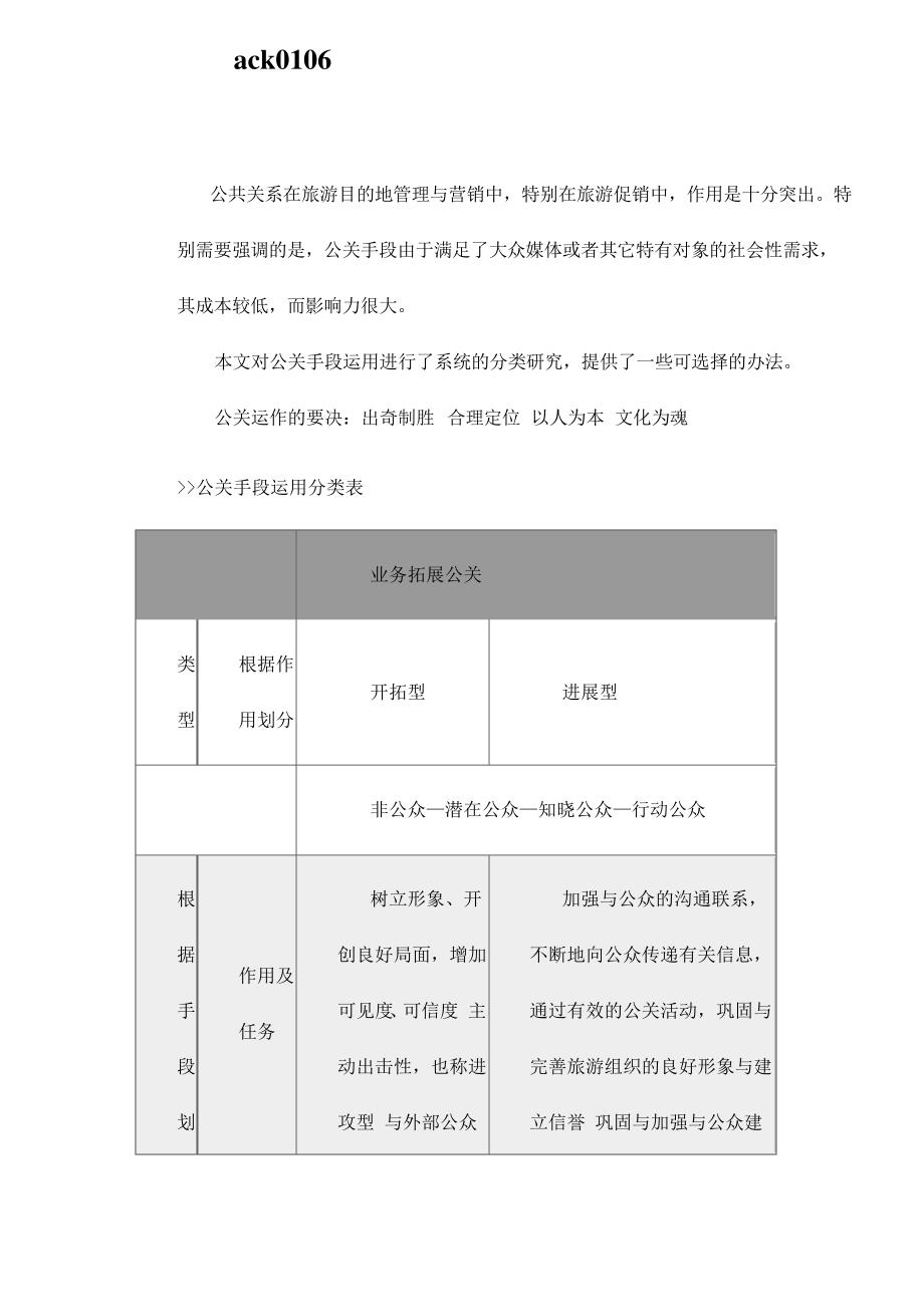 ack0106旅游营销中实用公共关系系统研究_第1页