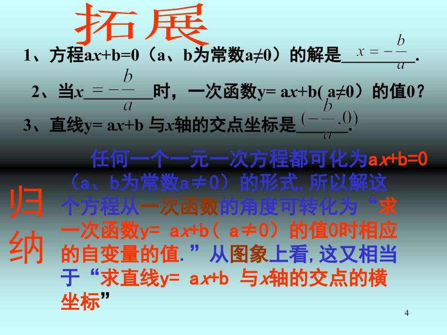 14.3用函数观点看一元一次方程PPT课件_第4页