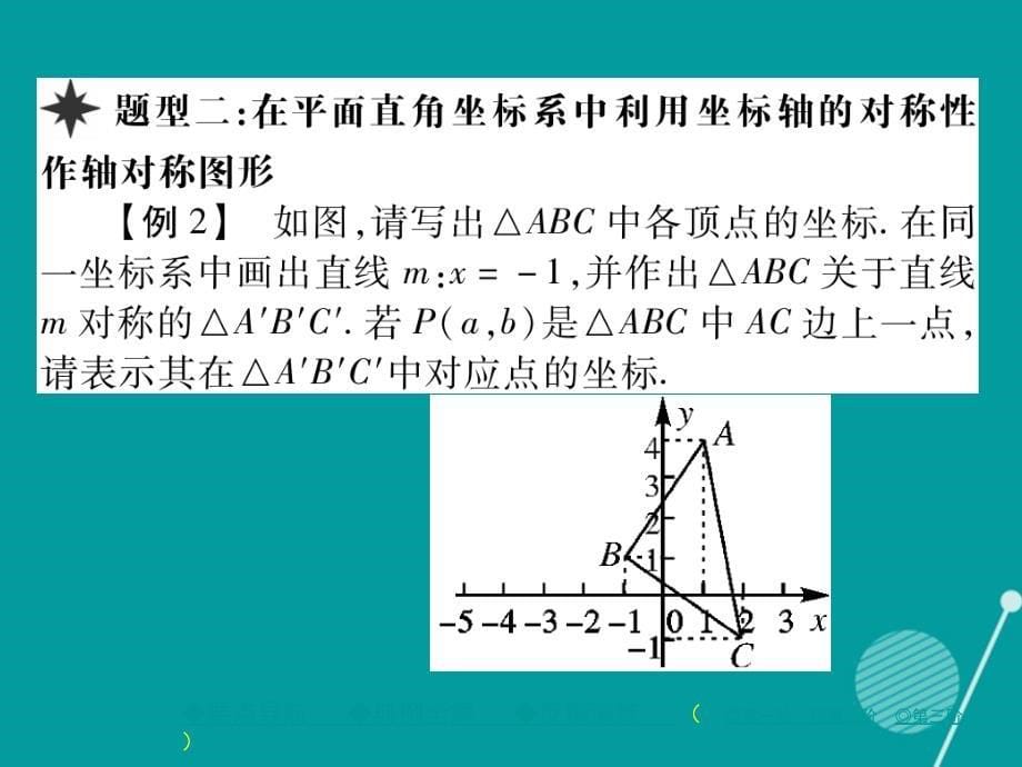 ftk2023年秋八年级数学上册 13.2 用坐标表示轴对称（第2课时）课件 （新版）新人教版_第5页