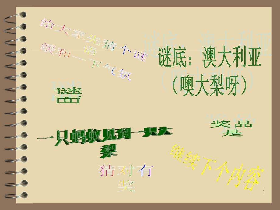 澳大利亚地理课堂PPT_第1页