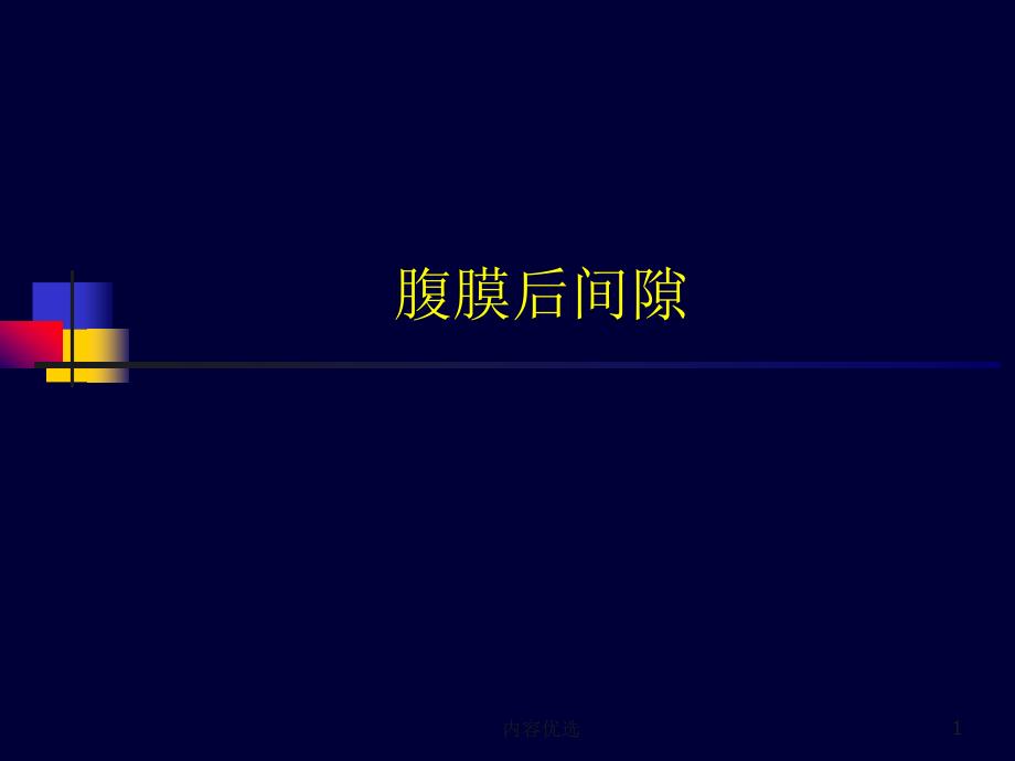 腹膜后间隙超声严选内容_第1页