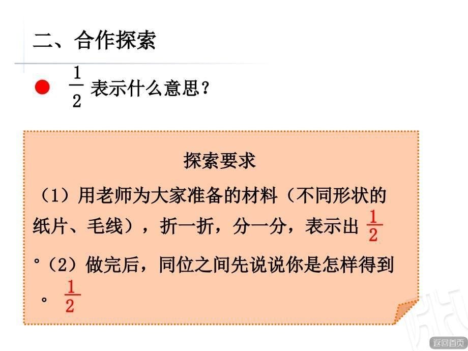 青岛版数学三年级上册第九单元《认识几分之一》（信息窗1）教学课件_第5页