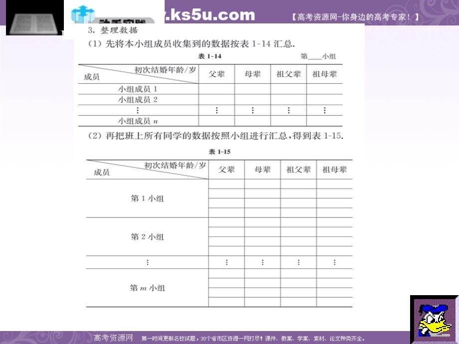 《统计活动：结婚年龄的变化》(北师大版必修3)_第5页