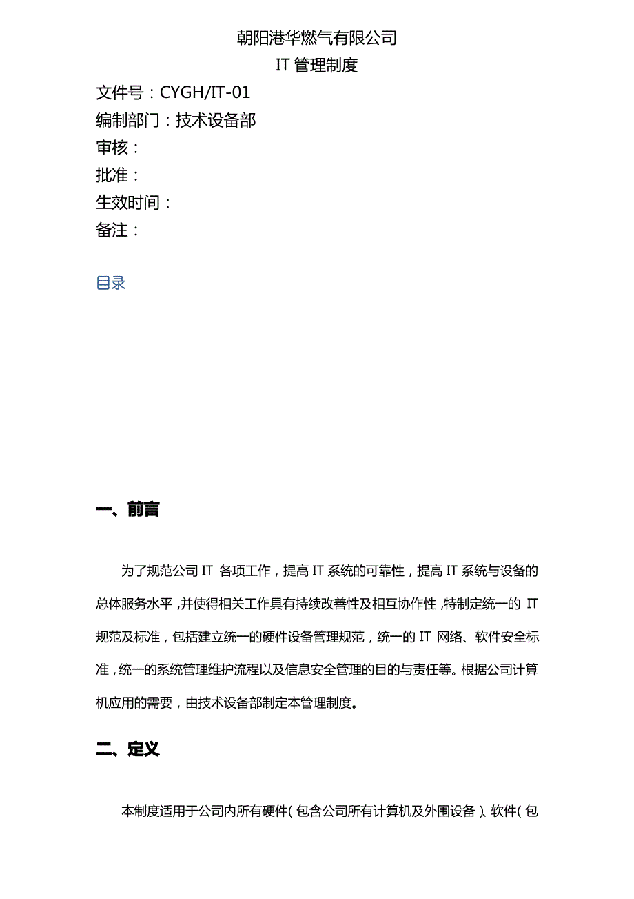 公司IT管理制度_第1页