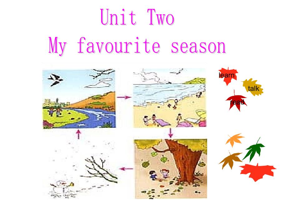 五年级下册英语课件－Unit2 My favourite season PartA ｜人教（PEP）（2014秋）(共17张PPT)_第1页