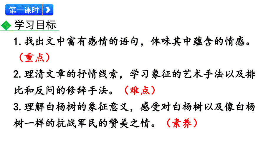 初中语文八年级上册15 白杨礼赞教学课件（2023秋）_第3页