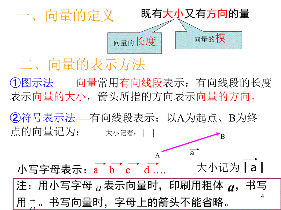 平面向量的概念（ppt课件）新教材人教A版高中数学必修第二册_第4页