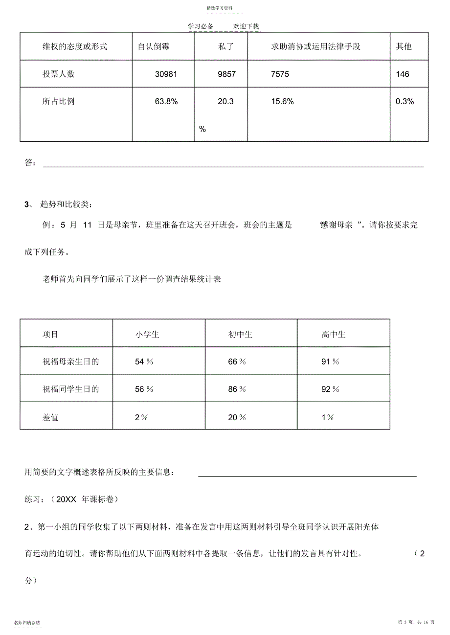 2022年北京中考语文综合性学习专题复习_第3页