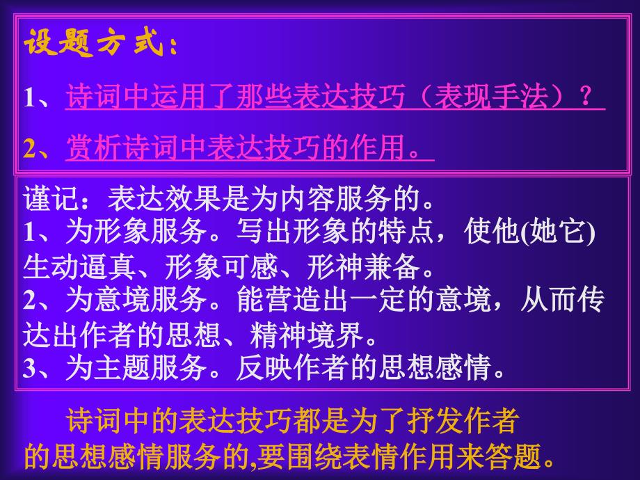 古诗词鉴赏复习-诗歌表达技巧赏析.ppt_第2页