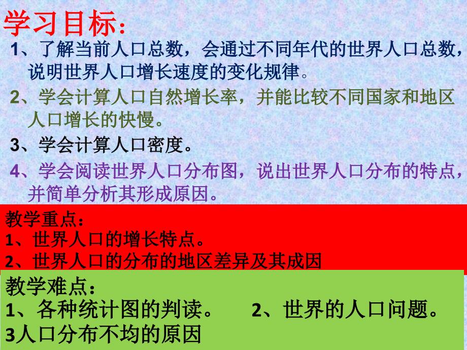 粤教版地理七年级上册5.1世界的人口课件1_第2页