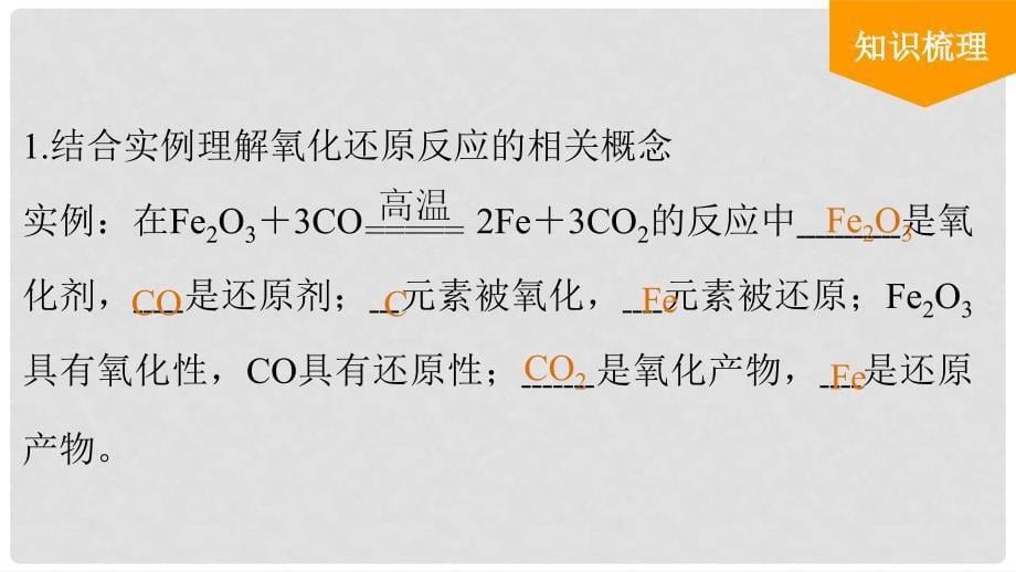 高考化学一轮复习 第二章 第4讲 氧化还原反应的基本概念课件_第5页