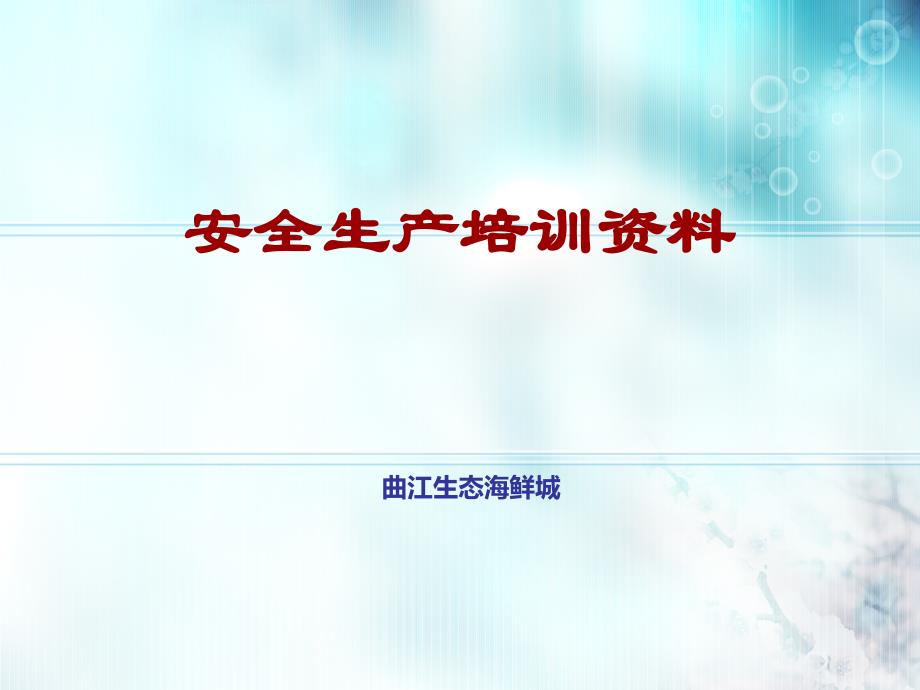 安全生产培训资料PPT共43张_第1页