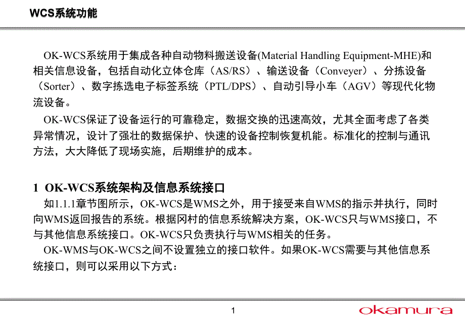 WCSWarehouseControlSystem说明文档资料_第1页