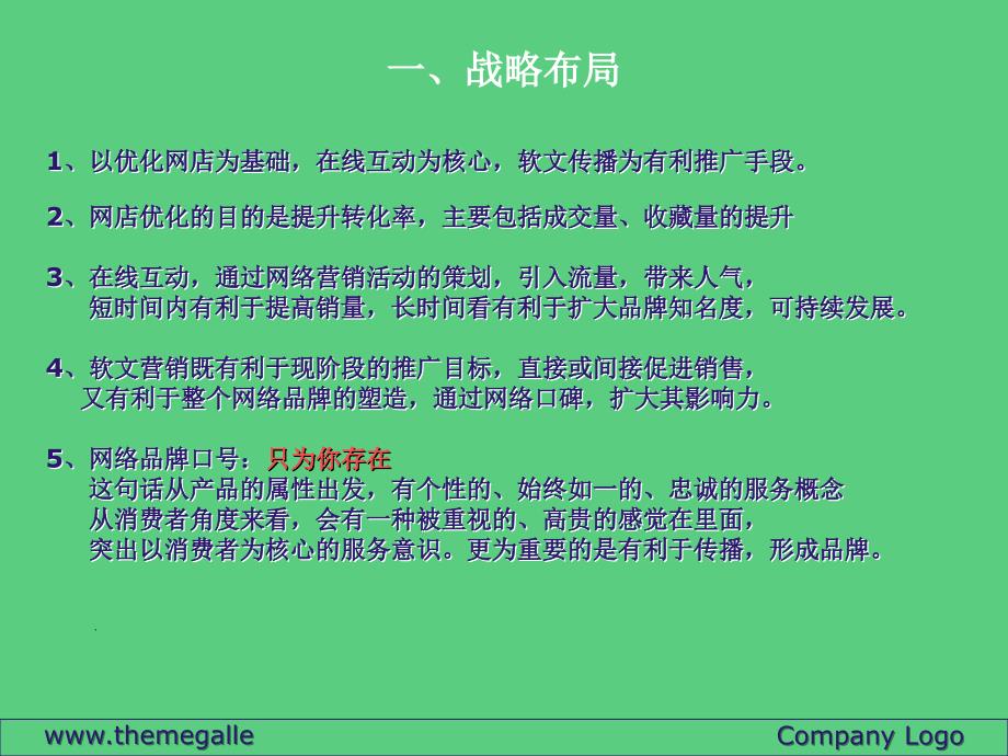 网店营销策划方案ppt模板_第3页